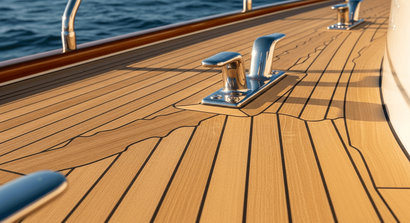Teak deck detail